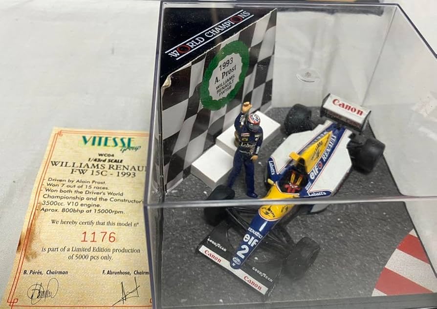 ★超希少★ 【F1ミニカー】ウィリアムズFW15B(FW15C) プロスト 限定 Amazon.co.jp: 超 F1ミニカーウィリアムズFW15B(FW15C) プロスト